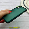 قاب گوشی iPhone X / iPhone XS آیفون پشت مات متال کیس دور سیلیکونی سبز تیره کد 92207