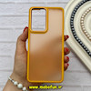 قاب گوشی Xiaomi 13 Lite شیائومی پشت مات متال کیس دور سیلیکونی زرد کد 92225
