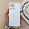 قاب گوشی Xiaomi 13 Lite شیائومی مدل PVD ضد خش پشت گلس شیشه ای محافظ لنز دار سفید کد 92231