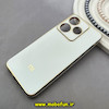 قاب گوشی Redmi 13 4G / Redmi 13 5G / Redmi 13X / Poco M6 4G شیائومی طرح ژله ای مای کیس گلد لاین دور طلایی محافظ لنز دار سفید کد 92258