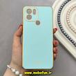 قاب گوشی Redmi A1 Plus / Redmi A2 Plus / Poco C50 شیائومی طرح ژله ای مای کیس گلد لاین دور طلایی محافظ لنز دار سبزآبی کد 92264