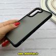 قاب گوشی Galaxy S21 FE سامسونگ پشت مات متال کیس دور سیلیکونی مشکی کد 92284