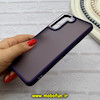 قاب گوشی Galaxy S21 FE سامسونگ پشت مات متال کیس دور سیلیکونی بنفش کد 92285
