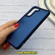 قاب گوشی Galaxy S21 FE سامسونگ پشت مات متال کیس دور سیلیکونی سرمه ای کد 92286