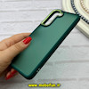 قاب گوشی Galaxy S21 FE سامسونگ پشت مات متال کیس دور سیلیکونی سبز کد 92288