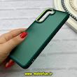قاب گوشی Galaxy S21 FE سامسونگ پشت مات متال کیس دور سیلیکونی سبز کد 92288