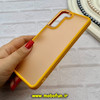 قاب گوشی Galaxy S21 FE سامسونگ پشت مات متال کیس دور سیلیکونی زرد کد 92289