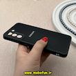 قاب گوشی Galaxy S21 FE سامسونگ مدل PVD ضد خش پشت گلس شیشه ای محافظ لنز دار مشکی کد 92300