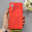 قاب گوشی Galaxy A2 Core سامسونگ طرح پشت طلق الماسی دور سیلیکونی محافظ لنز دار قرمز کد 92316