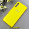 قاب گوشی Galaxy A30S / Galaxy A50S / Galaxy A50 سامسونگ طرح دور سیلیکونی پشت براق زرد کد 92356