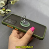 قاب گوشی Galaxy A52 4G / Galaxy A52 5G / Galaxy A52S سامسونگ پشت مات هولدر دار انگشتی مگنتی سبز سدری کد 92385