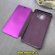 کیف گوشی Galaxy J4 2018 سامسونگ آینه ای کلاسوری کتابی بنفش کد 92439