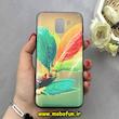 قاب گوشی Galaxy J6 2018 سامسونگ فانتزی برجسته طرح برگ رنگی کد 92447