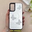 قاب گوشی Galaxy A24 سامسونگ پشت گلس آینه ای اورجینال CASETIFY محافظ لنزدار طرح پروانه کد 92565