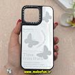 قاب گوشی iPhone 13 Pro آیفون پشت گلس آینه ای اورجینال CASETIFY طرح پروانه کد 92566