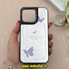قاب گوشی iPhone 13 Pro آیفون پشت گلس آینه ای اورجینال CASETIFY طرح پروانه کد 92567