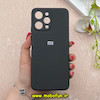 قاب گوشی Redmi 12 / Poco M6 Pro 5G شیائومی سیلیکونی های کپی زیربسته محافظ لنز دار مشکی کد 92580
