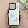 قاب گوشی Redmi 12C / Poco C55 / Redmi 11A شیائومی پشت گلس آینه ای اورجینال CASETIFY طرح پروانه کیوت کد 92581