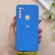 قاب گوشی Xiaomi Redmi Note 8 / Redmi Note 8 2021 شیائومی سیلیکونی های کپی زیر بسته محافظ لنز دار آبی کد 92583