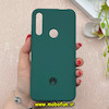 قاب گوشی Huawei Y9 Prime 2019 هوآوی سیلیکونی اورجینال پاک کنی درجه یک زیر بسته سبز تیره کد 92587