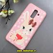 قاب گوشی Galaxy A6 Plus 2018 سامسونگ طرح ژله ای فانتزی صورتی خرگوش کیوت کد 92601