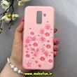 قاب گوشی Galaxy A6 Plus 2018 سامسونگ طرح ژله ای فانتزی صورتی گل زیبا کد 92602
