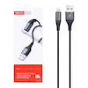 کابل شارژ 1 متری فست USB to Lightning برند TRANYOO مدل T-S15I رنگ مشکی کد 30422