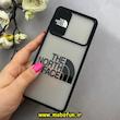 قاب گوشی Galaxy A31 سامسونگ طرح پشت مات کشویی محافظ لنز دار فانتزی THE NORTH FACE مشکی کد 92684