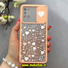 قاب گوشی Galaxy A31 سامسونگ طرح پشت مات کشویی محافظ لنز دار فانتزی قلبی گلبهی کد 92688
