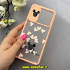 قاب گوشی Galaxy A31 سامسونگ طرح پشت مات کشویی محافظ لنز دار فانتزی میکی موس گلبهی کد 92689