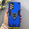 قاب گوشی Galaxy A32 4G سامسونگ طرح ضد ضربه بتمن هولدر دار محافظ لنز دار آبی کاربنی کد 92693