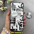 قاب گوشی Galaxy A32 4G سامسونگ فانتزی سوزنی برجسته پاپ سوکت دار طرح شنل CHANEL کد 92696