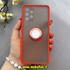 قاب گوشی Galaxy A32 4G سامسونگ پشت مات هولدر دار انگشتی مگنتی قرمز کد 92699