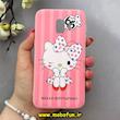 قاب گوشی Galaxy J2 Core / J260 سامسونگ طرح ژله ای فانتزی صورتی کیتی KITTY کد 92820