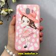 قاب گوشی Galaxy J4 2018 سامسونگ طرح ژله ای فانتزی صورتی دخترونه کد 92824