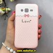 قاب گوشی Galaxy J5 2015 / J500 سامسونگ طرح ژله ای فانتزی صورتی LOVE کد 92845