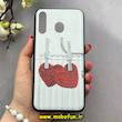 قاب گوشی Galaxy M30 سامسونگ فانتزی طرح دار قلب قرمز کد 92857