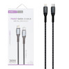 کابل شارژ 1 متری فست Type-C to Lightning برند UltraSUR مدل U-D9 رنگ مشکی کد 30427