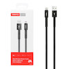 کابل شارژ 1 متری فست USB to Lightning برند TRANYOO مدل T-X21I رنگ مشکی کد 30447