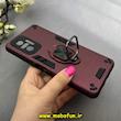 قاب گوشی Redmi Note 10 Pro 4G / Redmi Note 10 Pro Max شیائومی طرح ضد ضربه بتمن هولدر دار محافظ لنز دار زرشکی کد 92998