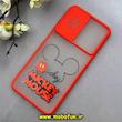 قاب گوشی Redmi Note 10S / Redmi Note 10 4G / Poco M5S شیائومی طرح پشت مات کشویی محافظ لنز دار فانتزی میکی موس قرمز کد 93005