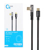 کابل شارژ 1 متری فست Type-C to Type-C برند Oxygen مدل LX-19 رنگ مشکی کد 30461