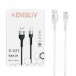 کابل شارژ 1 متری فست USB to Type-C برند X-Energy مدل X-331 رنگ سفید کد 30470