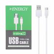 کابل شارژ 2 متری فست USB to Type-C برند X-Energy مدل X-123 رنگ سفید کد 30475
