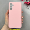 قاب گوشی Galaxy A15 سامسونگ سیلیکونی پاستیلی اورجینال Case پاک کنی داخل مخملی درجه یک صورتی روشن کد 100035