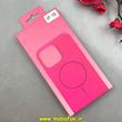 قاب گوشی iPhone 16 آیفون سیلیکونی اورجینال پاک کنی مگ سیف دار Magsafe درجه یک زیربسته صورتی فانتزی کد 100075