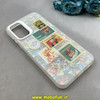 قاب گوشی Galaxy A14 4G / A14 5G سامسونگ ماربل هولوگرامی سخت HARD فانتزی دکمه کرومی طرح کارتونی کد 100122