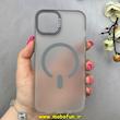 قاب گوشی iPhone 13 / iPhone 14 آیفون مات مگ سیف دار Magsafe Hard اورجینال یونیک کیس Unique Case Focus خاکستری کد 1-15-100215
