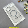 قاب گوشی iPhone 13 / iPhone 14 آیفون مات مگ سیف دار Magsafe Hard اورجینال یونیک کیس Unique Case Focus خاکستری کد 1-15-100215