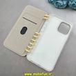 قاب گوشی iPhone 12 Pro Max / iPhone 13 Pro Max آیفون دفترچه ای لاکچری کیس جاکارتی دار طرح گل بهار کد 1-15-100595